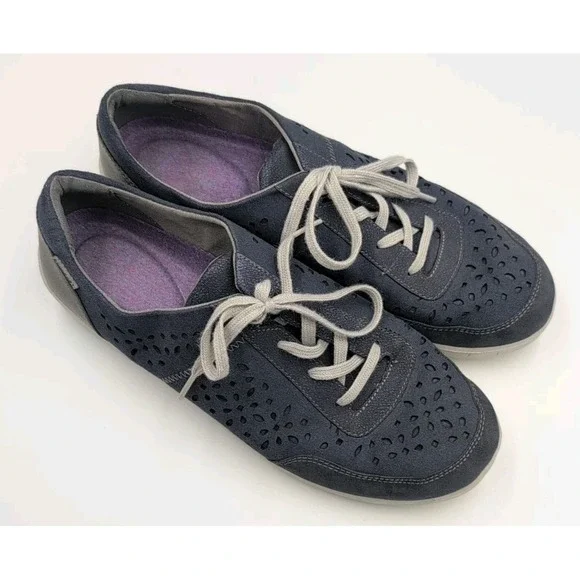 Rockport Women's Emalyn Tie Fashion Sneaker Dusty Blue 10 US - Picture 5 of 16